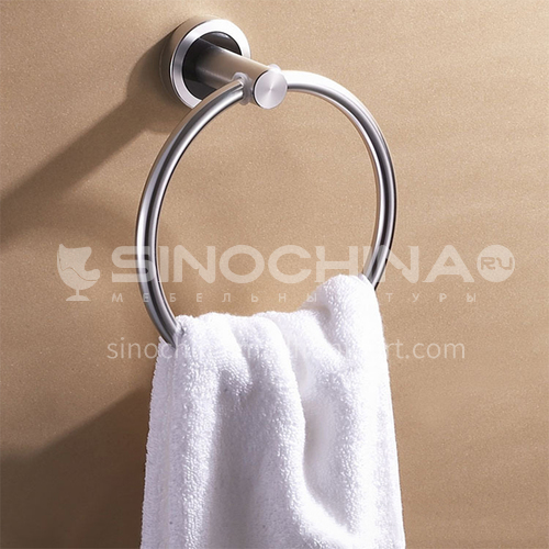 Bathroom silver space aluminum simple towel ring MY-9605